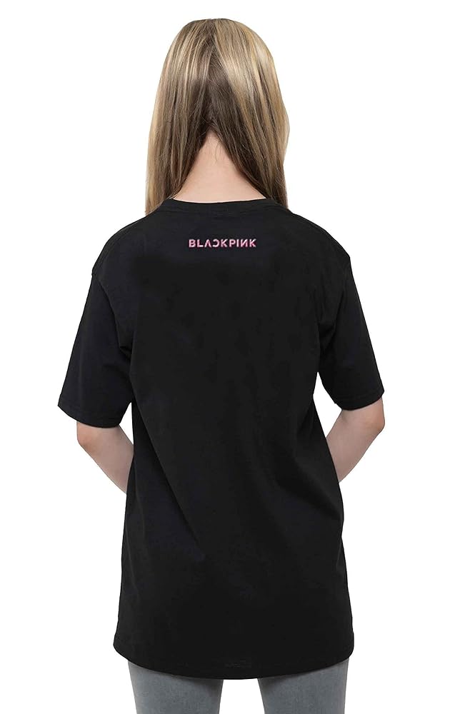 Amazon.com: BLACKPINK T Shirt Pink Venom Band Logo Official